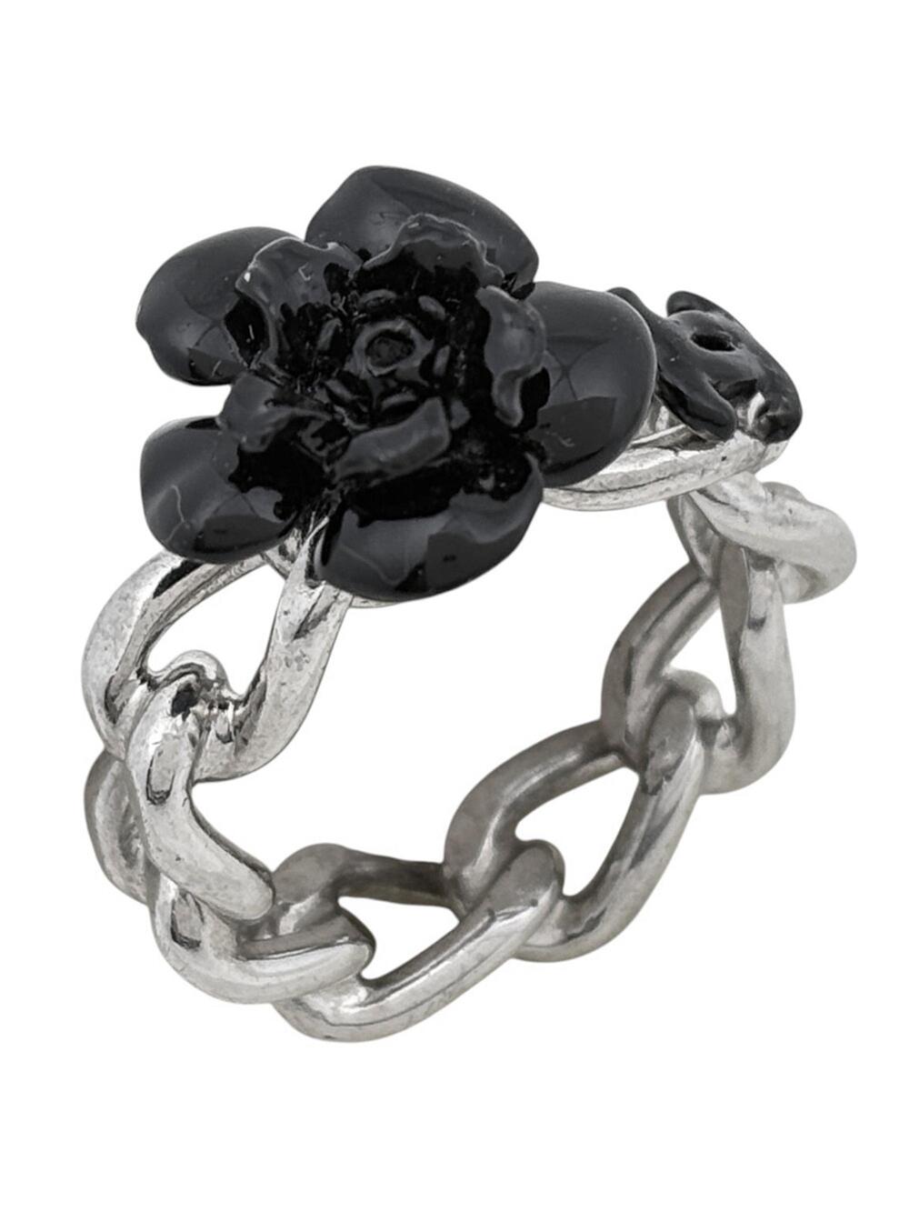 Chanel Cc Logo Ring Silver-Tone Metal #327616C68B
